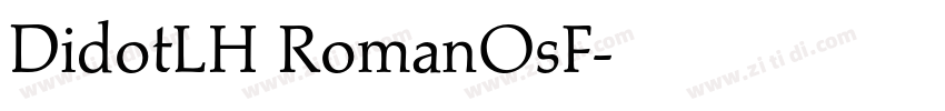 DidotLH RomanOsF字体转换
